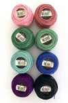 Lot Of 8 10 Gram Balls Dmc Coton Perle Pearl Cotton Size Mauve Green Blue. Fixed Price $17.99.