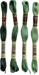 Dmc 6-STRAND Embroidery Cotton Bundle Jade Color Family -4 Skeins Of Thread. Fixed Price $20.53.