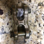 National Hardware Double Clevis Link Yellow Chromate N282-145. Fixed Price $7.00.
