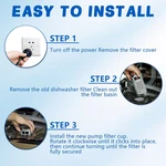 W10872845 Dishwasher Pump Filter Cup Replacement - Compatible With Whirlpool .... Fixed Price $28.36.