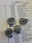Quantity 4 PD350020 Basket Wheel Viking For Lower Rack Used Good Shape. Fixed Price $20.00.