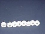 Ge Dishwasher Upper Rack Rollers WD12X0332 WD12X332 (set Of 8). Fixed Price $14.50.