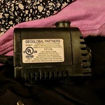 Geoglobal Partners FP155 Submersible Fountain Pump Ul Listed 120V. Fixed Price $35.00.