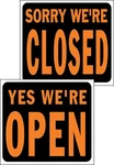 Hy-ko Products SP-113 Open/closed Reversible Jumbo Plastic Sign, 15" X 19", O.... Fixed Price $20.94.
