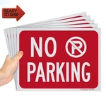 Smartsign No Parking 9" X 12" Polystyrene (pack Of 5). Fixed Price $17.42.