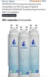 Yatker PWF-1 Water Filter Cartridge For Frigidaire FPPWFU01 EPPWFU01, 3 Pack. Fixed Price $23.54.