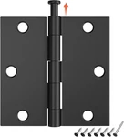 Hosom 6 Pack 3.5 Inch Black Door Hinges With Square Corner, Matte Interior. Fixed Price $22.88.