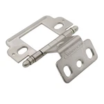 Amerock Satin Nickel Full Inset Wrap Hinge Ball Tip 3/4" Thick Door PK3180TB-G10. Fixed Price $7.22.