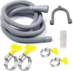 Hlmoptimo 10 Universal Washing Machine Drain Hose Flexible Feet, Gray. Fixed Price $23.04.