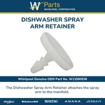 New Genuine Oem Whirlpool Dishwasher Upper Spray Arm Retainer W11590538. Fixed Price $16.91.