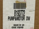 New Whirlpool Dishwasher Pump Motor 8193772 W10782773 Fits Many Models!. Fixed Price $140.00.