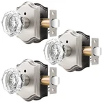 Orger Octagonal Crystal Door Knobs 3 Pack, Interior Privacy Handle For B.... Fixed Price $78.54.