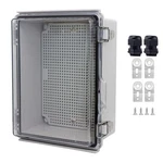 Lusumtly Waterproof Junction Box, Abs Plastic 8.7"X6.7"X4.3", Clear. Fixed Price $29.85.