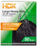 Hdx Large Heavy Duty Super Strong Drawstring Trash Bags 33-39 Gallon 50. Fixed Price $29.97.