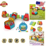 Durable 7-PIECE Kids Tent Bundle Ball Pit, Tunnels, Playhouse Gift Idea. Fixed Price $123.29.