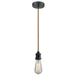 Innovations Edison Bare Bulb Mini Pendant, Bk/amber/copper 100BK-10CR-1BK. Fixed Price $79.20.