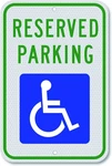 Handicap Parking Sign Aluminum 12X18 Inches, Reflective-blue. Fixed Price $17.58.