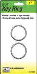 Hy-ko Prod Co #KC105BR 2PK 1" Brs Split Ring. Fixed Price $32.27.