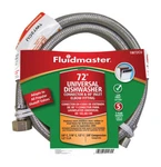 Fluidmaster 1W72CU Dishwasher Connector With 3/8-INCH Elbow Fitting And Size. Fixed Price $31.57.