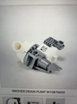 Whirlpool Washer Drain Pump W10876600 Or W10727777. Fixed Price $101.13.