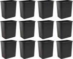 Compact 7 Gallon Trash Bin - Space Saving Wastebasket For Home & Office (12 Pack. Fixed Price $154.99.