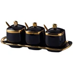 Fvstar Black Sugar Bowl With Lid And Spoon,ceramic Condiment Jars Spice Containe. Fixed Price $40.76.