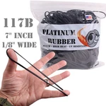 1LB Bulk Bag 7" Inch Long Black Uv #117B Rubber Bands Usa Xl Large Outdoor Gear. Fixed Price $11.97.