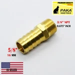 5/8" Hose Barb X 3/8" Male Npt Brass Adapter Threaded Fitting, Fuel/water/air. Fixed Price $7.97.