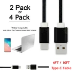 6/10 Ft Braided Type Fast Charging Cable Usb-c Rapid Cord Power Charger. Fixed Price $11.99.