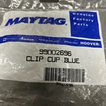 Maytag Part# 99002696 Dishwasher Clip Cup Blue (G5A). Fixed Price $25.00.