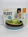 Boon Baby Fleet 5 Pack Stacking Boats W/drain Holes Bath Toy Fun Water Play. Fixed Price $18.99.