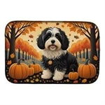 Carolines Treasures DAC1050DDM 21 X 14 In. Havanese Fall Dish Drying Mat. Fixed Price $9.10.