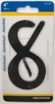 Hillman 841632, #8 - 4" Black Nail On Aluminum House Mailbox Number. Fixed Price $8.48.