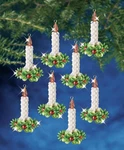 The Beadery Holiday Beaded Ornament Kit-candle Wreath Makes 12 BOK-7464. Fixed Price $18.08.