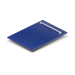 24" Zline Dishwasher Panel Blue Matte Stainless Traditional Handle DP-BM-H-24. Fixed Price $339.00.