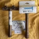 2- Water Source & Campbell TC10NL Dual Threaded Tank Tee Brass 1'' 3/4''. Fixed Price $30.00.