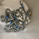 Lot Of 15: National 1/4 In. Zinc Eye Bolt With Hex Nut N221-127 Swl 80LB. Fixed Price $17.00.