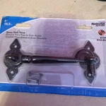 New National Hardware 6" Spear Gate Hook V2101 N100-054 Steel Black Finish. Fixed Price $9.99.