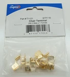 Supco Chair Terminal, 10 Pack, (.250") X Female, T1121. Fixed Price $12.14.