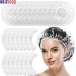 300 Disposable One-off Hotel Home Shower Bathing Clear Hair Elastic Caps Hats. Fixed Price $13.28.