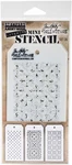 Stampers Anonymous THMST030 Tim Holtz Mini Layered Stencil 3/PKG-SET. Fixed Price $22.94.