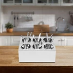 Flatware Holder Commercial Stainless Steel Cylinder Restaurant 6-HOLES#. Fixed Price $54.10.