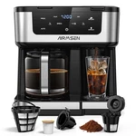 Airmsen 12-CUP Programmable Dual Coffee Maker Single Serve Machine For K-cu.... Fixed Price $142.49.