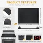 Noodle Board Stove Cover With Handles, Multiple Top Black. Fixed Price $49.99.