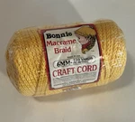 Pepperell Bonnie Macrame Craft Cord 6MMX100YD-SUNSHINE Yellow. Fixed Price $17.94.