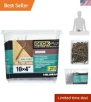 215 Pcs 4" Epoxy Coated Deck Screws - Rust Resistant With T25 Drive Bit. Fixed Price $39.00.