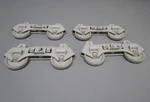 Set Of 4 Oem Whirlpool Dishwasher Lower Rack Wheels WP8268713 AP6012250. Fixed Price $24.87.