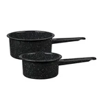Granite Ware Saucepan Set, 1-QUART And 2-QUART. Fixed Price $24.38.