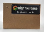 Right Arrange Pegboard J-hook 1 Inch Black, 50 Pack. Fixed Price $15.20.