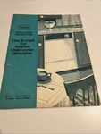 Vintage Sears Kenmore Under Counter Dishwasher Installation Instruction Manual. Fixed Price $17.00.